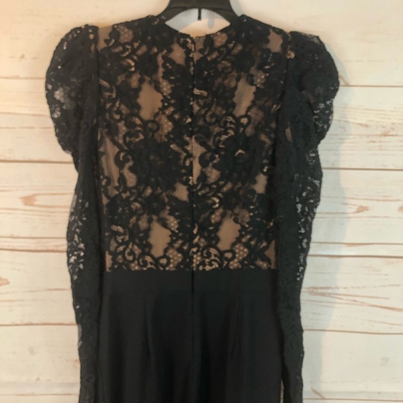 Michael Kors Victorian Floral Lace Puff Sleeve Jumpsuit - Picture 8 of 16